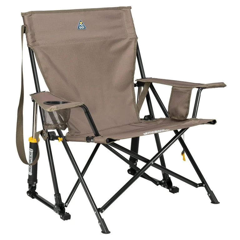 GCI Outdoor Kickback Rocker Foldable Rocking Camp Chair, Aged Fatigue | Walmart (US)
