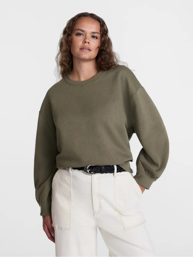 Scenario Women's and Women's Plus Crewneck Sweatshirt, Sizes XS-4X | Walmart (US)