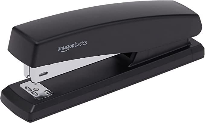 Amazon Basics Stapler with 1000 Staples, for Office or Desk, 10 Sheet Capacity, Non-Slip, Black | Amazon (US)