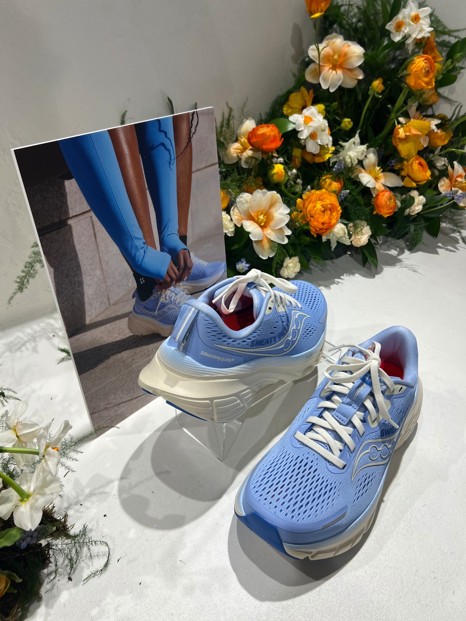 Meet the new Sweaty Betty x Saucony Glide 18 running shoes 🤩

Blue trainers, every day running shoes, new launch, launch day, training shoe, running leggings, running outfit, running top, marathon outfit, half marathon 

#LTKfitness #LTKuk #LTKshoes