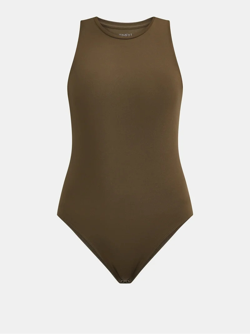 Time and Tru Women's Sleeveless Smoothing Bodysuit, Sizes XS-XXXL | Walmart (US)