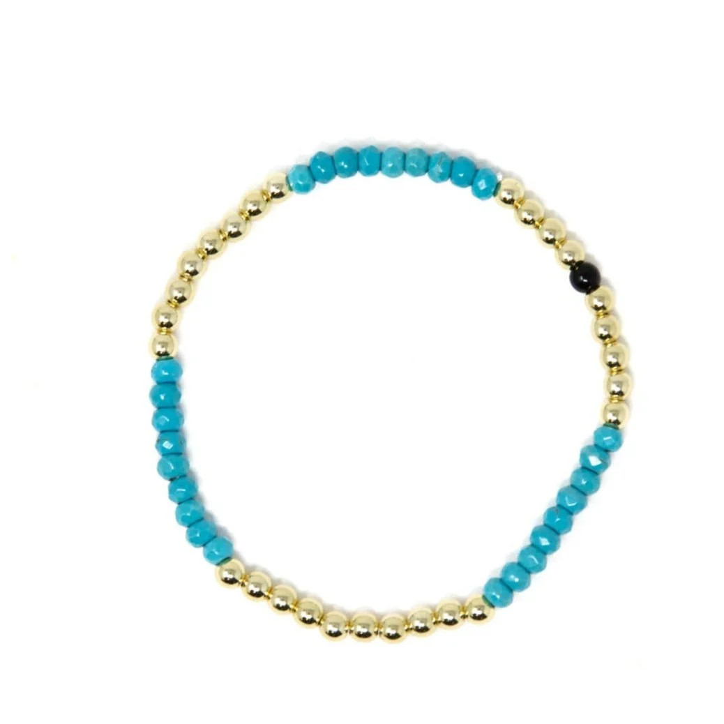 Turquoise Lila 4mm | Allie + Bess