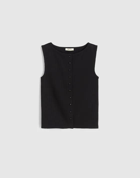 Sleeveless Boatneck Vest Top | Madewell