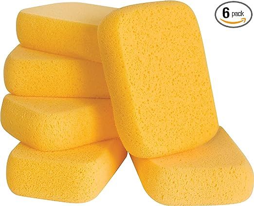 QEP 70005Q-6D Sponges, 6 Pack, Yellow, 6 Count | Amazon (US)