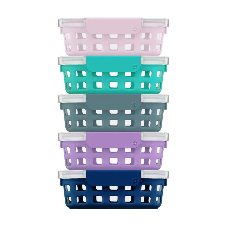 Ello Glass 3.4 Cup 27 Ounce Duraglass Food Storage Meal Prep Container Set, 10 Piece | Walmart (US)