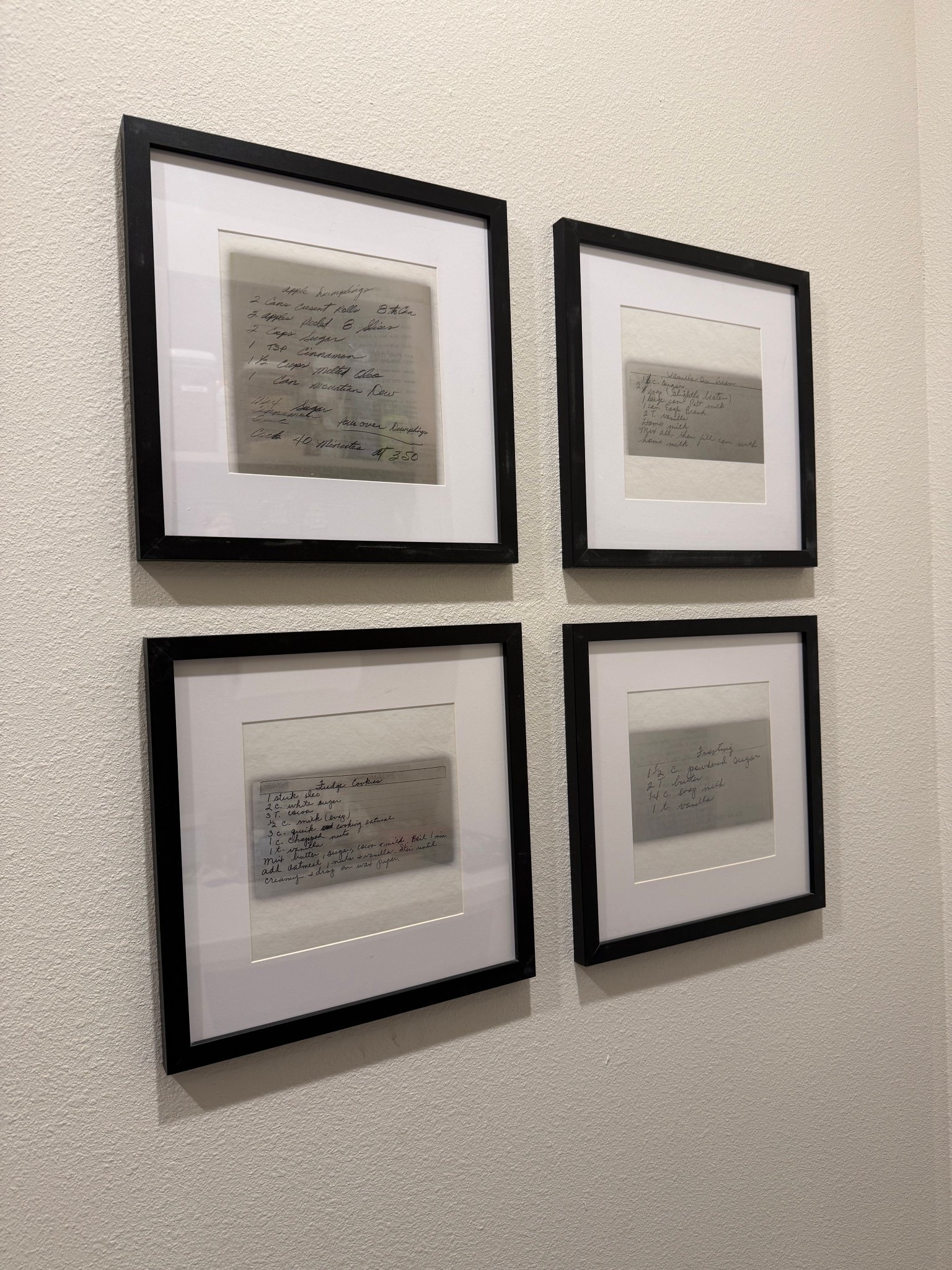 These frames are so versatile. We used them to frame my Nana’s recipes 🥰 Affordable and comes as a set of 9!

#LTKHome