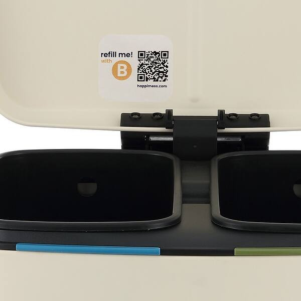 happimess 10.6-Gallon Double Bucket Trash Can with Soft Close Lid - Bed Bath & Beyond - 19886647 | Bed Bath & Beyond