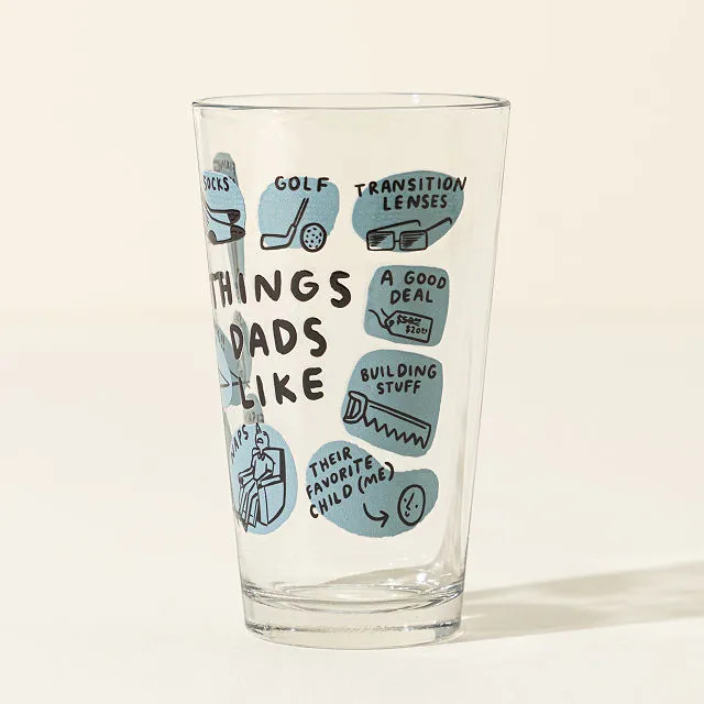 Things Dads Like Pint Glass | UncommonGoods