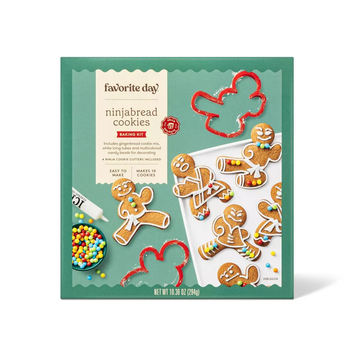 Holiday Ninjabread Cookie Kit - 9.5oz - Favorite Day™ | Target