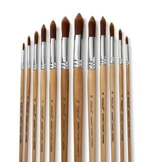 Brown Synthetic Round Brushes by Artist's Loft® Necessities™ | Michaels Stores