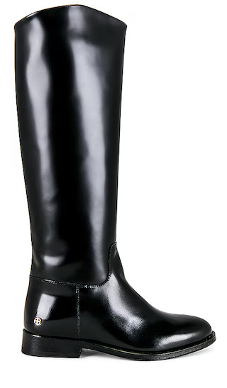 Kari Riding Boots in High Shine Black | Revolve Clothing (Global)