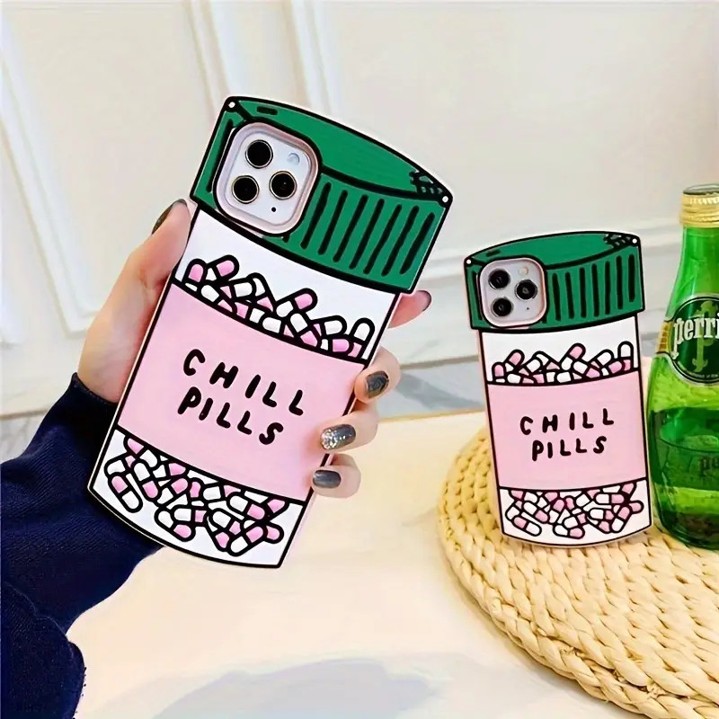 Chill Pills Novelty Phone Case Iphone 14/14 Plus/14 Pro/14 - Temu | Temu Affiliate Program