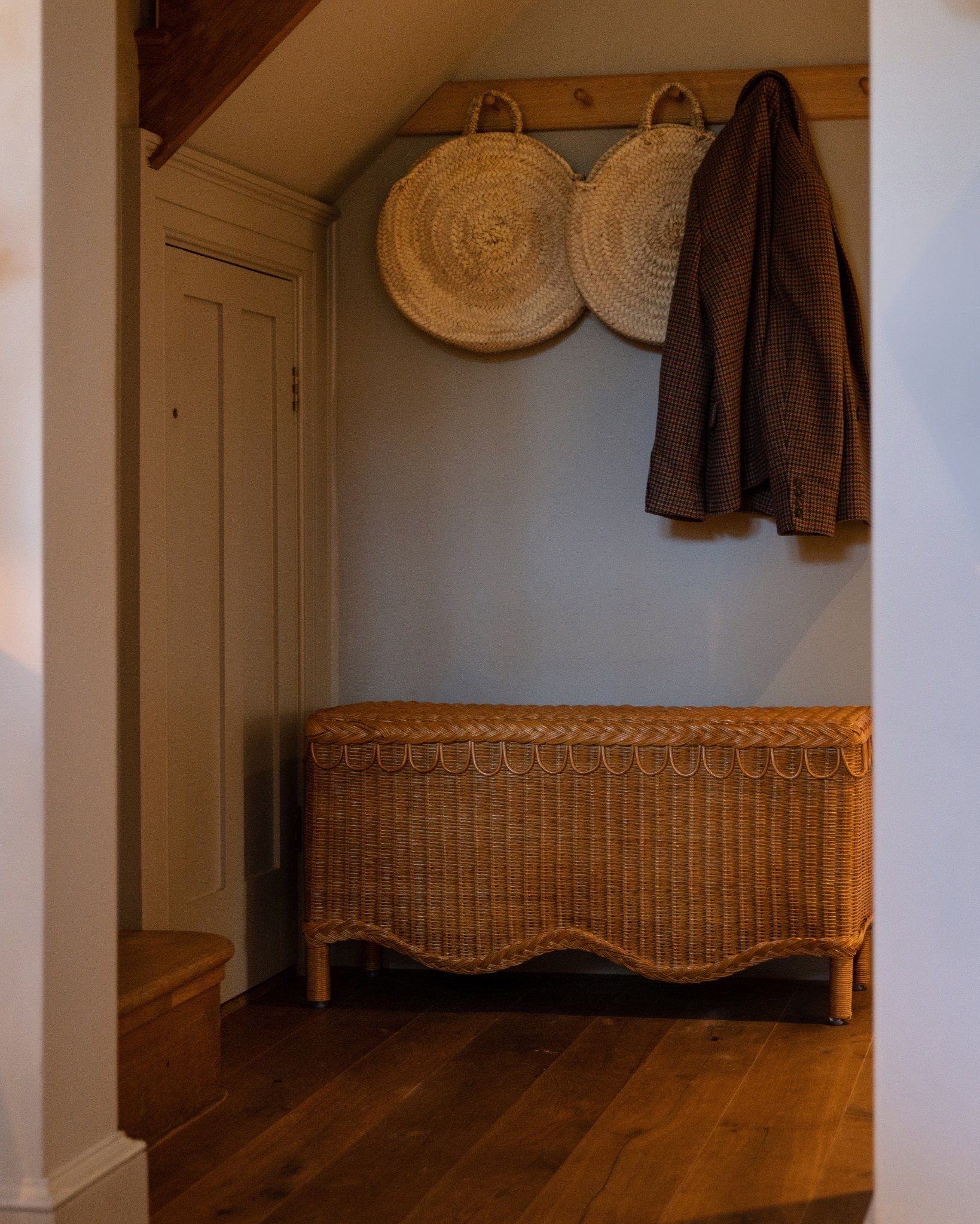 Country hallway featuring my Sharland England rattan bench

#LTKhome #LTKspring