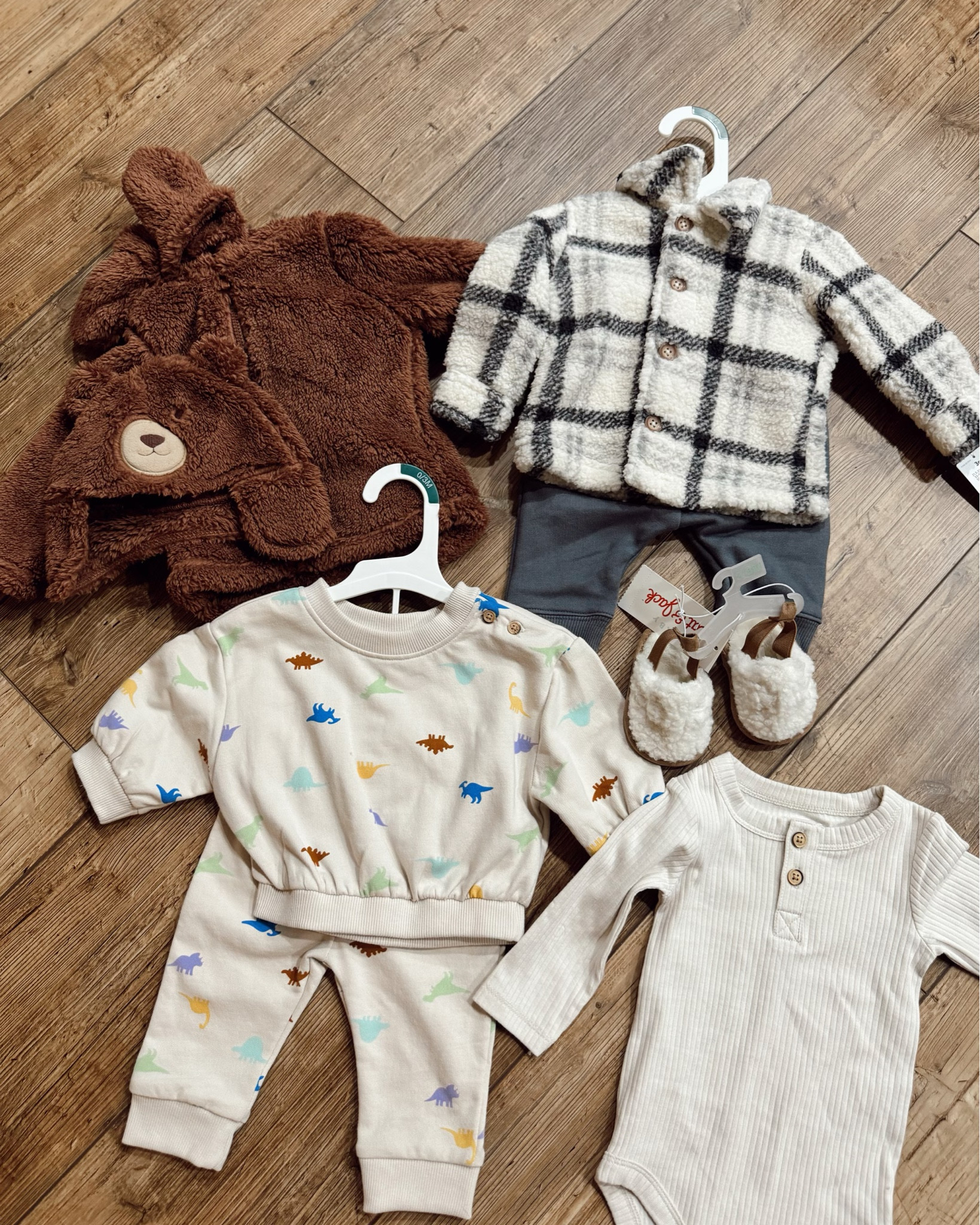 the cutest baby wardrobe finds! From cozy bear jackets to dino-print sets and the softest onesies, these picks are perfect for keeping your little one warm and stylish this winter. 🧸❄️ Tap to shop these affordable must-haves for your mini! #TargetStyle #LTKBaby #TargetFinds #CozyBabyFashion

#LTKKids #LTKSeasonal #LTKBaby