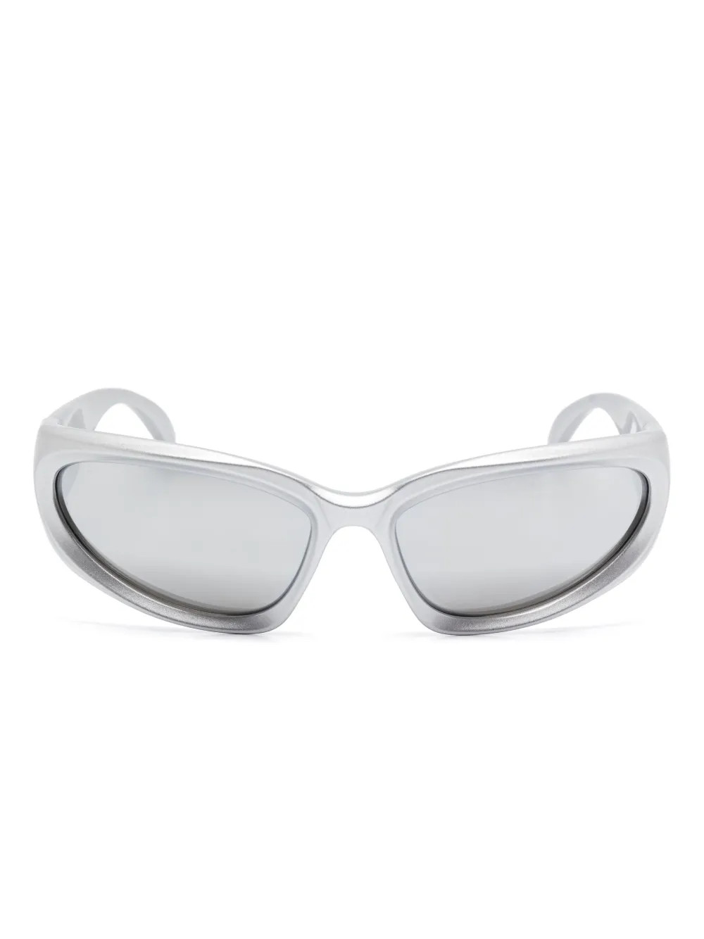 Balenciaga Eyewear Swift Sunglasses | Silver | FARFETCH | Farfetch Global
