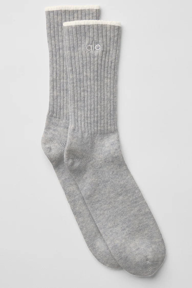 Unisex Wool Cashmere Light Frosted Sock | Alo Yoga (US)