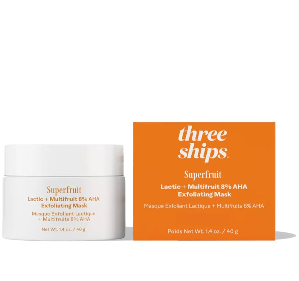 Three Ships Superfruit Lactic and Multifruit 8% AHA Exfoliating Mask – As Seen on Dragons’ De... | Amazon (CA)