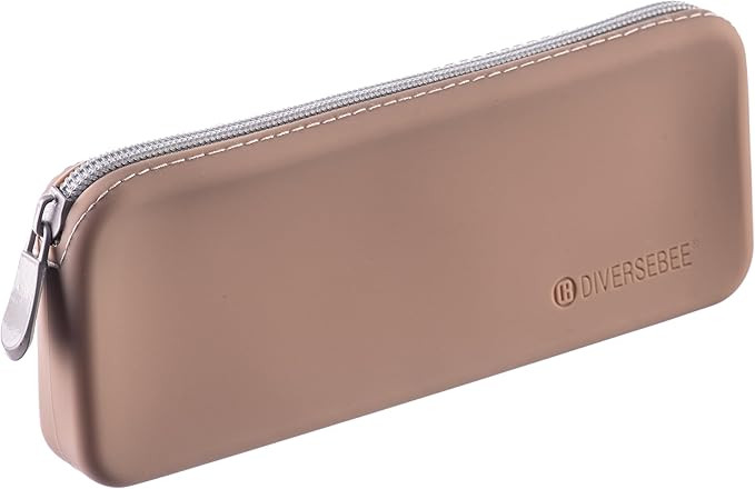 DIVERSEBEE Soft Silicone Pencil Case, Aesthetic Pencil Pouch with Zipper, Cute Pen Bag for School... | Amazon (US)