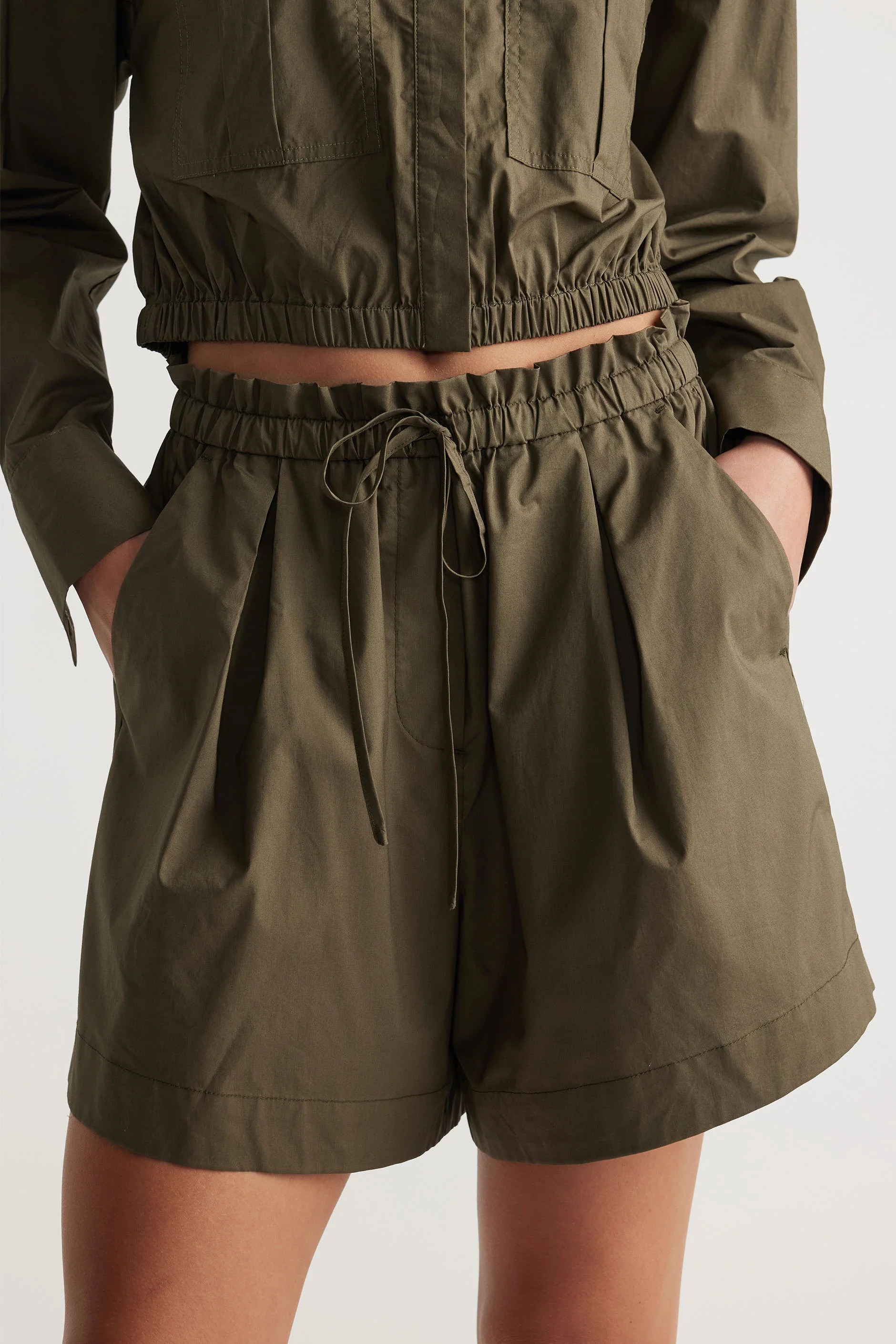 Rey Drawstring Short - Fern Green | DECJUBA
