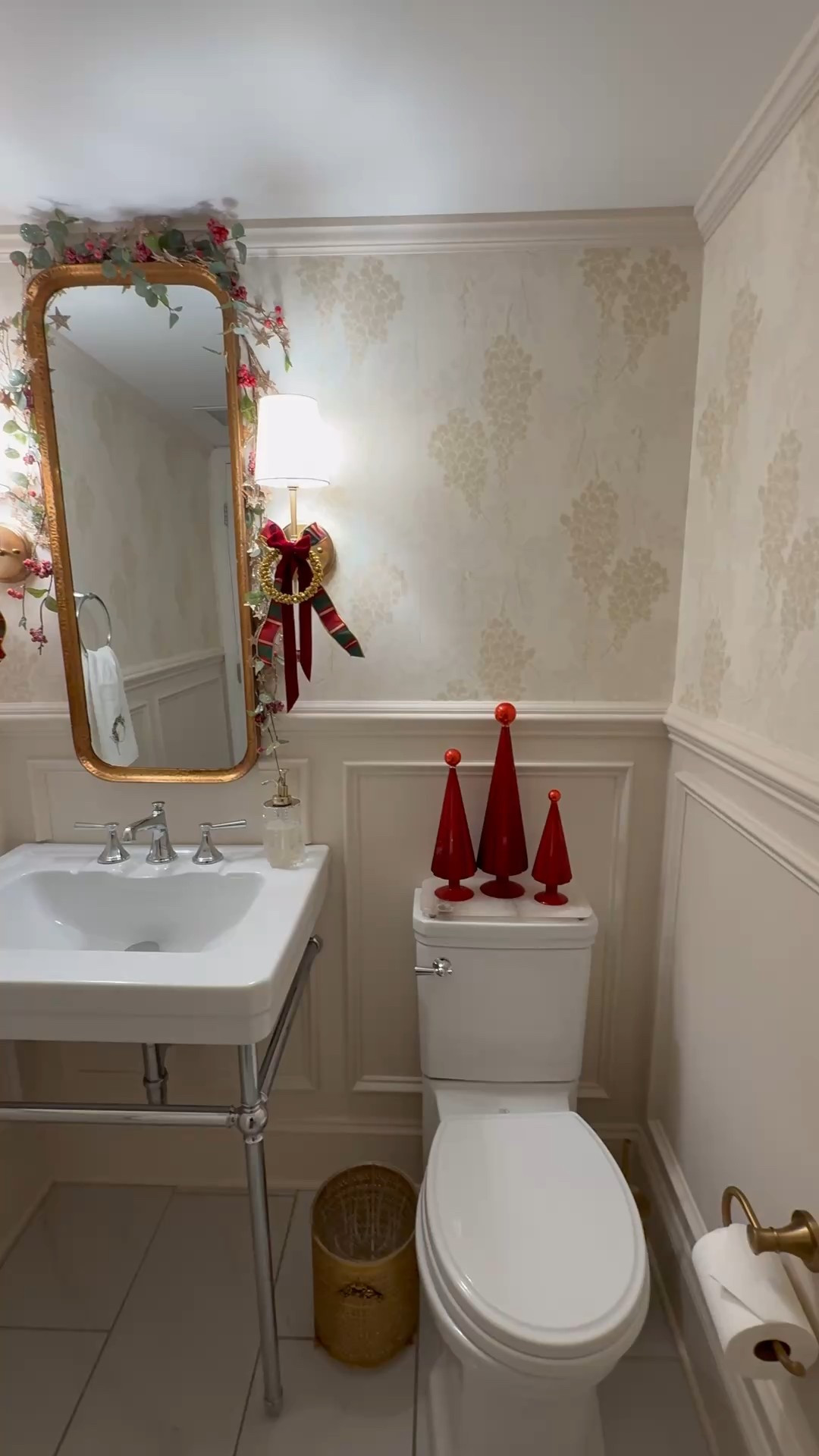 I added some Christmas cheer in the bathroom! 
#christmashomedecor #classicchristmas #timelesschristmas 

#LTKHome #LTKHoliday #LTKSeasonal