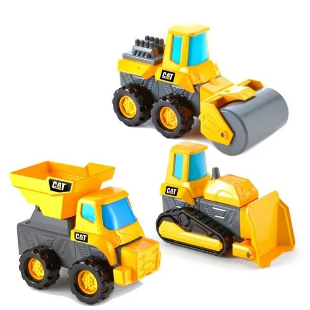 Cat Construction Build Your Own Truck Set. Cat Mix & Match Fleet 3 Pack. - Walmart.com | Walmart (US)