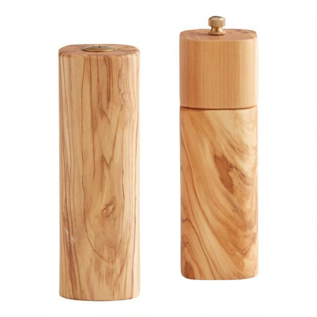 Olive Wood Salt and Pepper Grinder Gift Set | World Market
