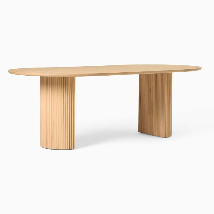 Ellington Oval Pedestal Dining Table (86") | West Elm (US)