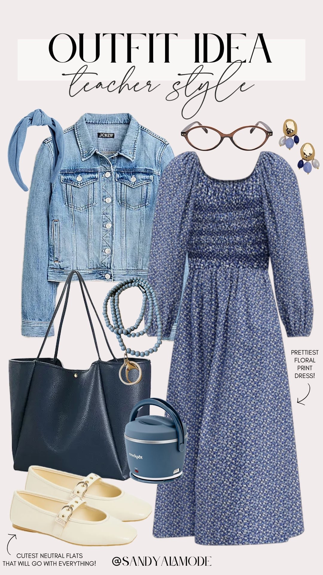 Teacher style. Teacher ootd. Early fall teacher style. Back to school outfit. Teacher outfit idea. Summer to fall workwear. Chic designer inspired dress. Navy fall style  

#LTKWorkwear #LTKFindsUnder50 #LTKStyleTip