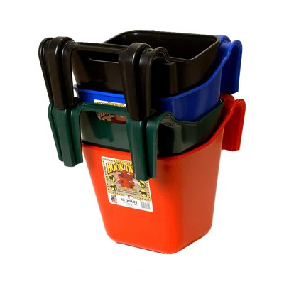 Little Giant HF12BLACK 12 Quart Mountable Plastic Hook Feeder, Black (4 Pack) | Wayfair North America