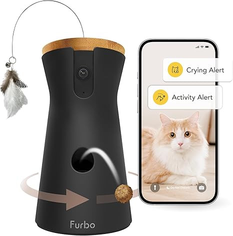Furbo 360° Cat Camera + Nanny Bundle: Home Security & Cat Safety Alerts, Rotating Pet Treat Disp... | Amazon (US)