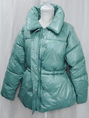 A New Day Women's Jade Green Winter Puffer Coat Jacket Size Medium  | eBay | eBay US