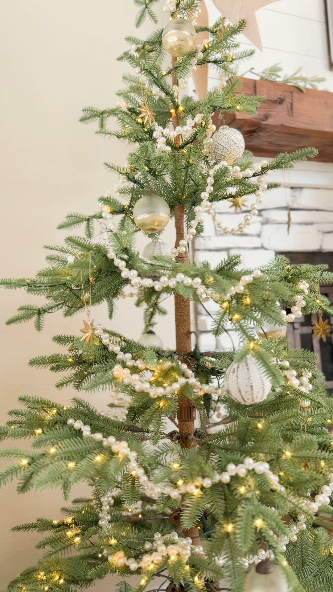 A simple and classy Christmas tree and mantel in our family room 🎄  

#LTKOver40 #LTKSeasonal #LTKHoliday
