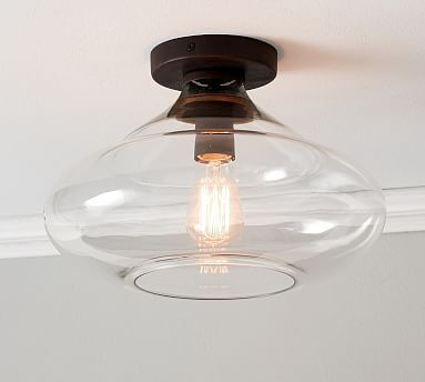 McCarthy Glass Flush Mount (14") | Pottery Barn (US)