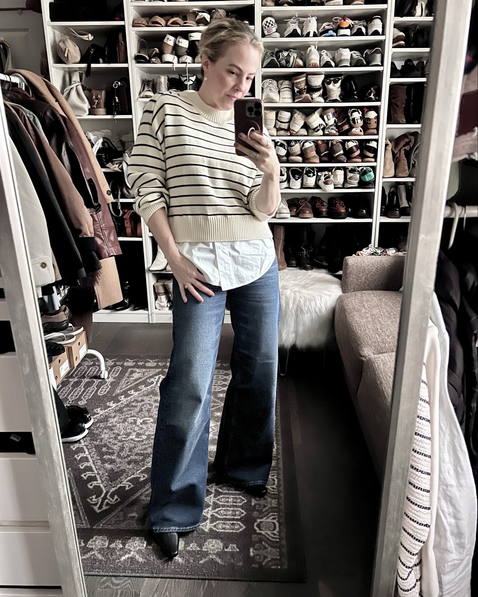 Love these layered look tops from Brochu Walker whenever I want to look like I put in some effort but actually didn’t! Easy styling hack!

#LTKOver40