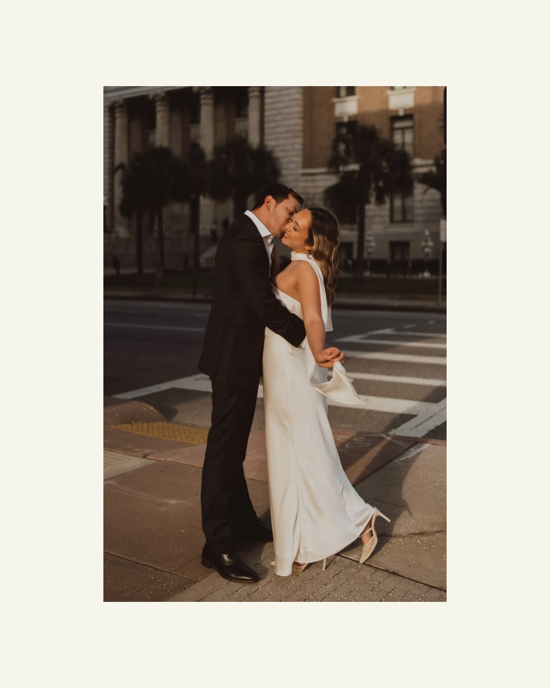 Shop this cute little white dress and scarf set for engagement photos!

#LTKWedding