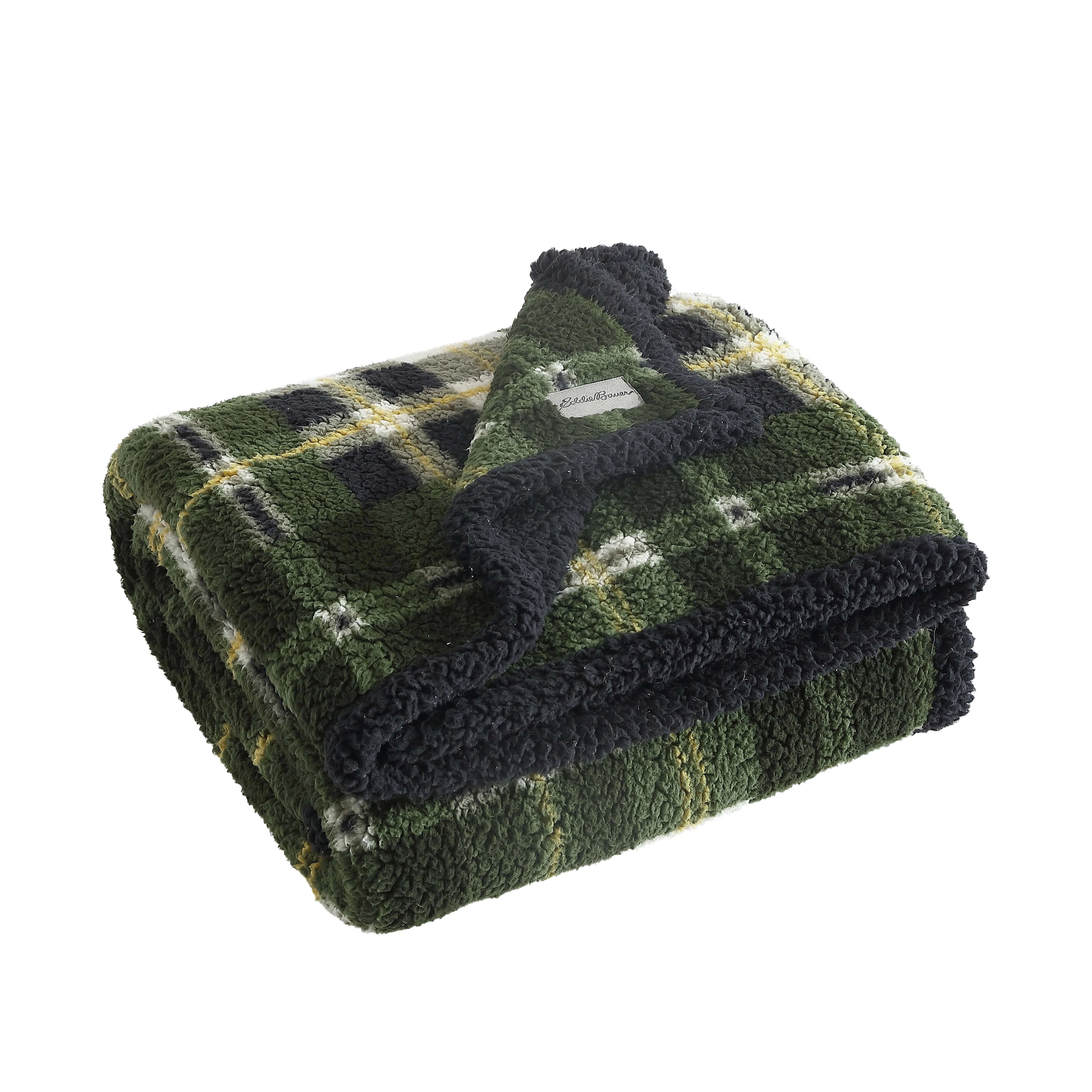 Eddie Bauer Printed Sherpa Reversible Throw Blankets & Reviews | Wayfair | Wayfair North America