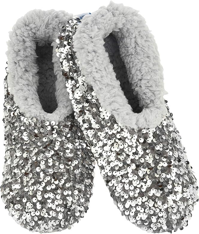 Snoozies Womens Slipper Socks - Cozy Slippers for Women - Fuzzy House Slippers for Indoor Use - Soft | Amazon (US)
