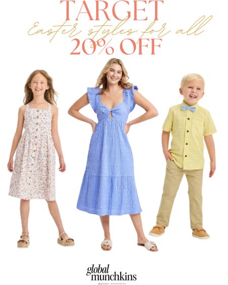 20% off Easter outfits for the whole family! Beautiful dresses for mom and daughters. Love dressing Jack up for holidays and Target has really cute options! Get ready for Sunday with these great deals!

#LTKfamily #LTKstyletip #LTKsalealert