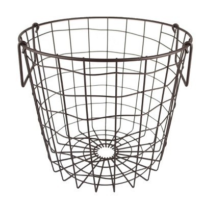 Metal Basket Bronze Round Small 12x12x10 | Target