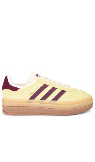 Gazelle Bold in Almost Yellow & Maroon | Revolve Clothing (Global)