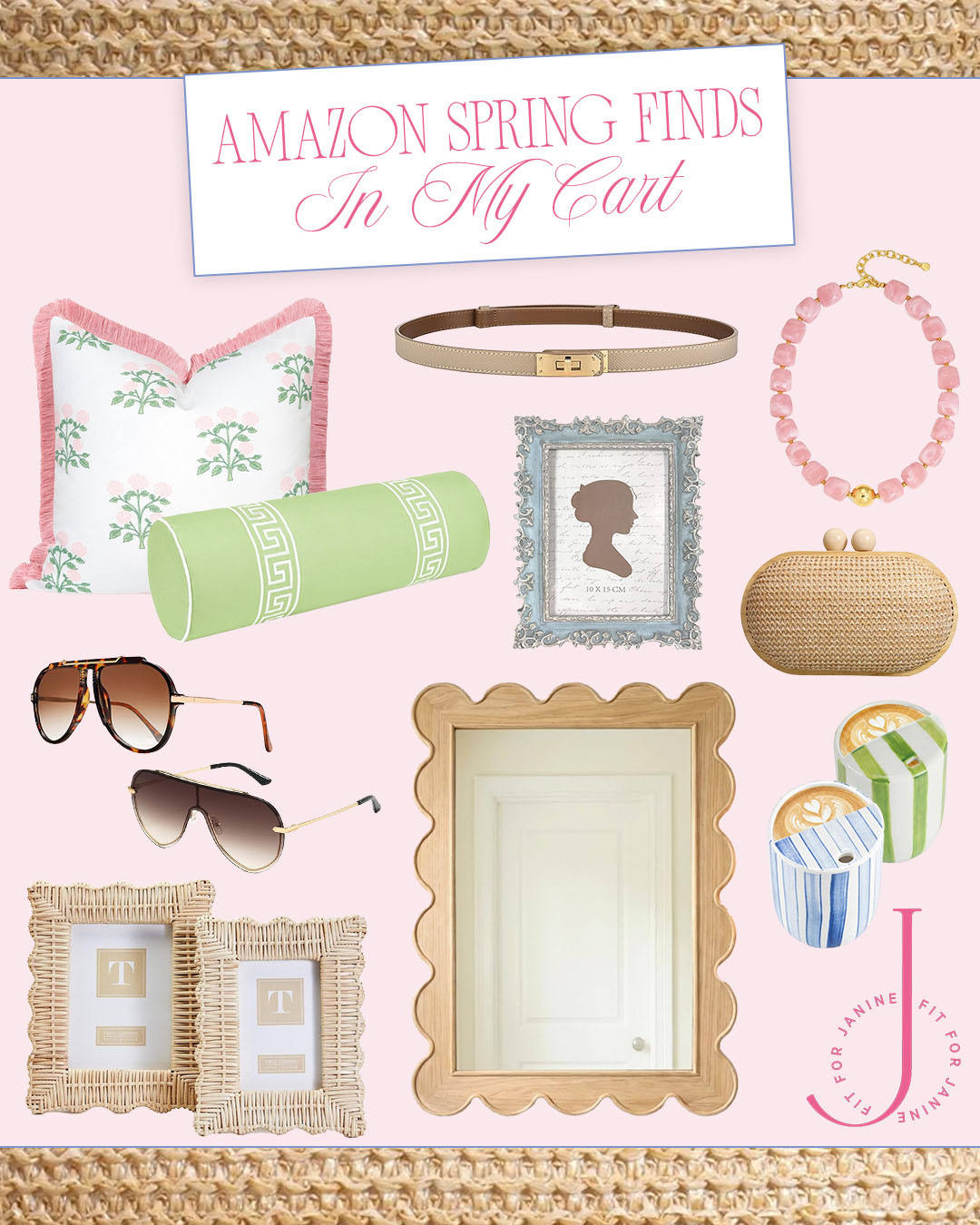 So many "add to cart" moments at Amazon right now! Loving these Spring pieces to help you accessorize for both the home and yourself! 

Fit4Janine, Indoor/Outdoor Pillows, Frames, Mirrors, Home, Jewelry, Sunglasses, Clutches, Accessories, Coffee Mug, Travel Mug 

 #LTKSeasonal #LTKHome
