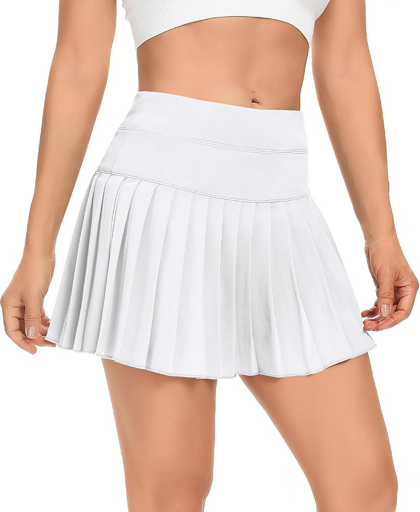 DERCA Pleated Tennis Skirt for Women with Pockets Shorts Athletic Golf Skirts Workout Sports Acti... | Amazon (US)