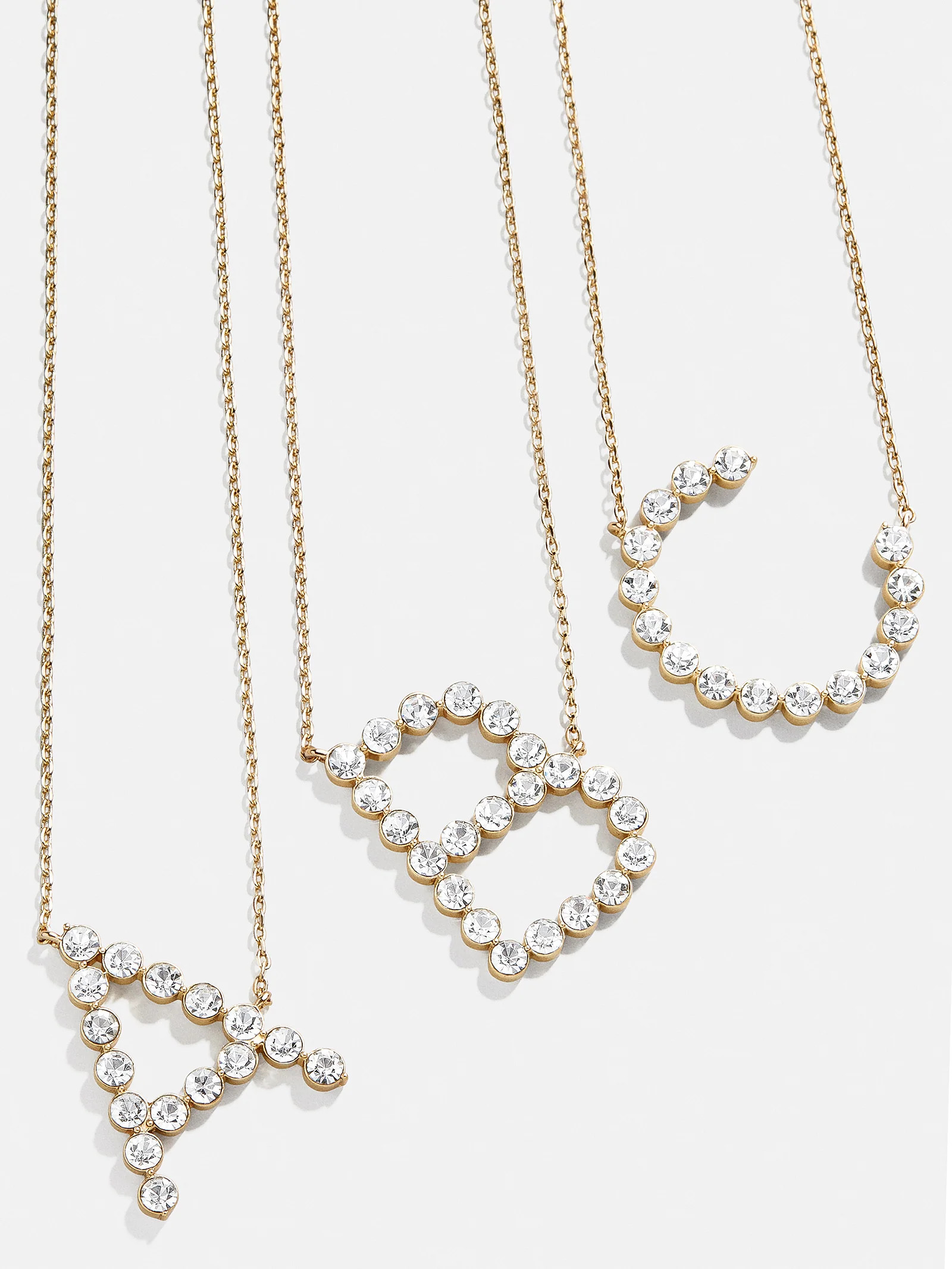 Asymmetrical Large Initial Necklace | BaubleBar (US)