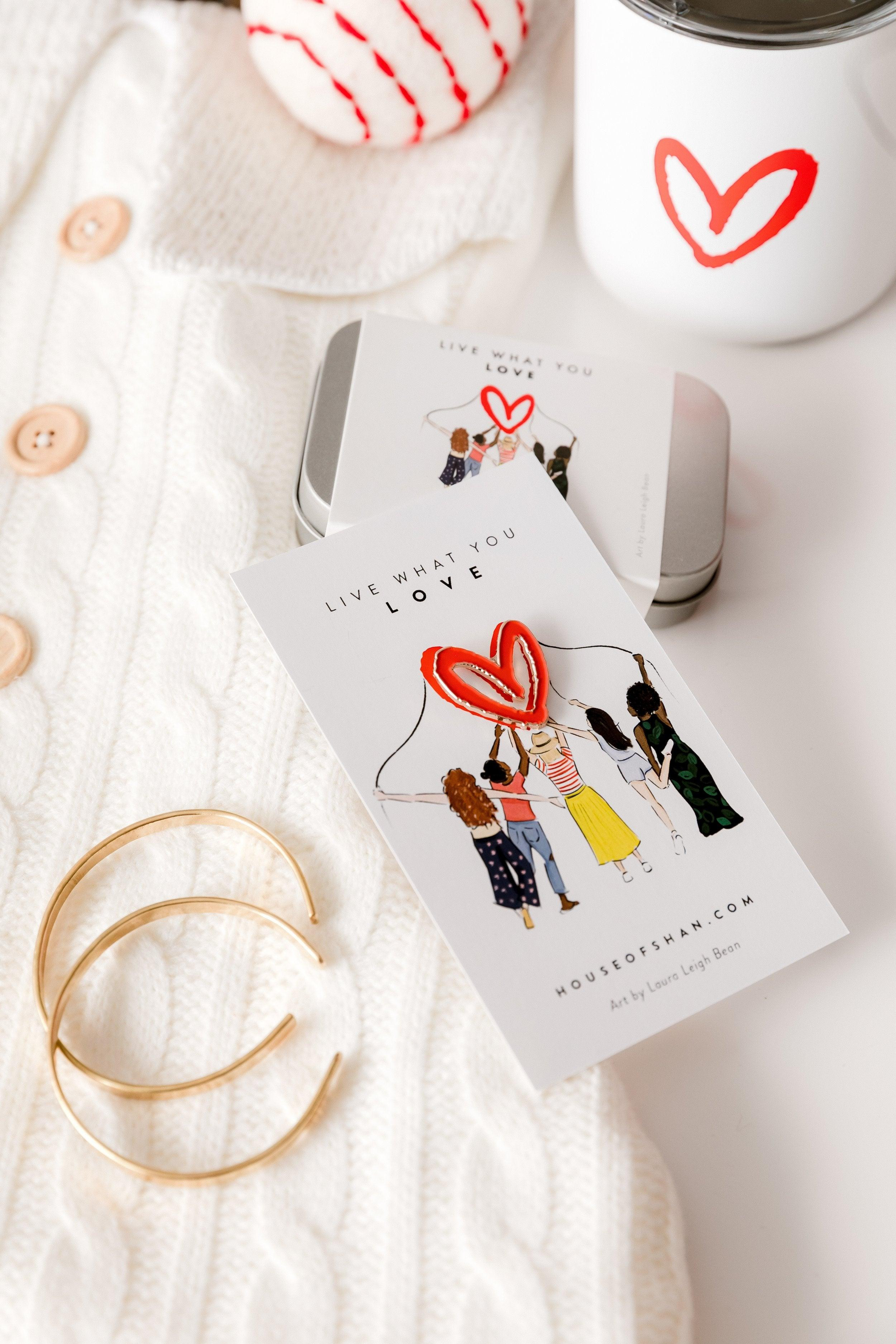 Wear Your Love: Imperfect Heart Pin Accessory | House of Shan