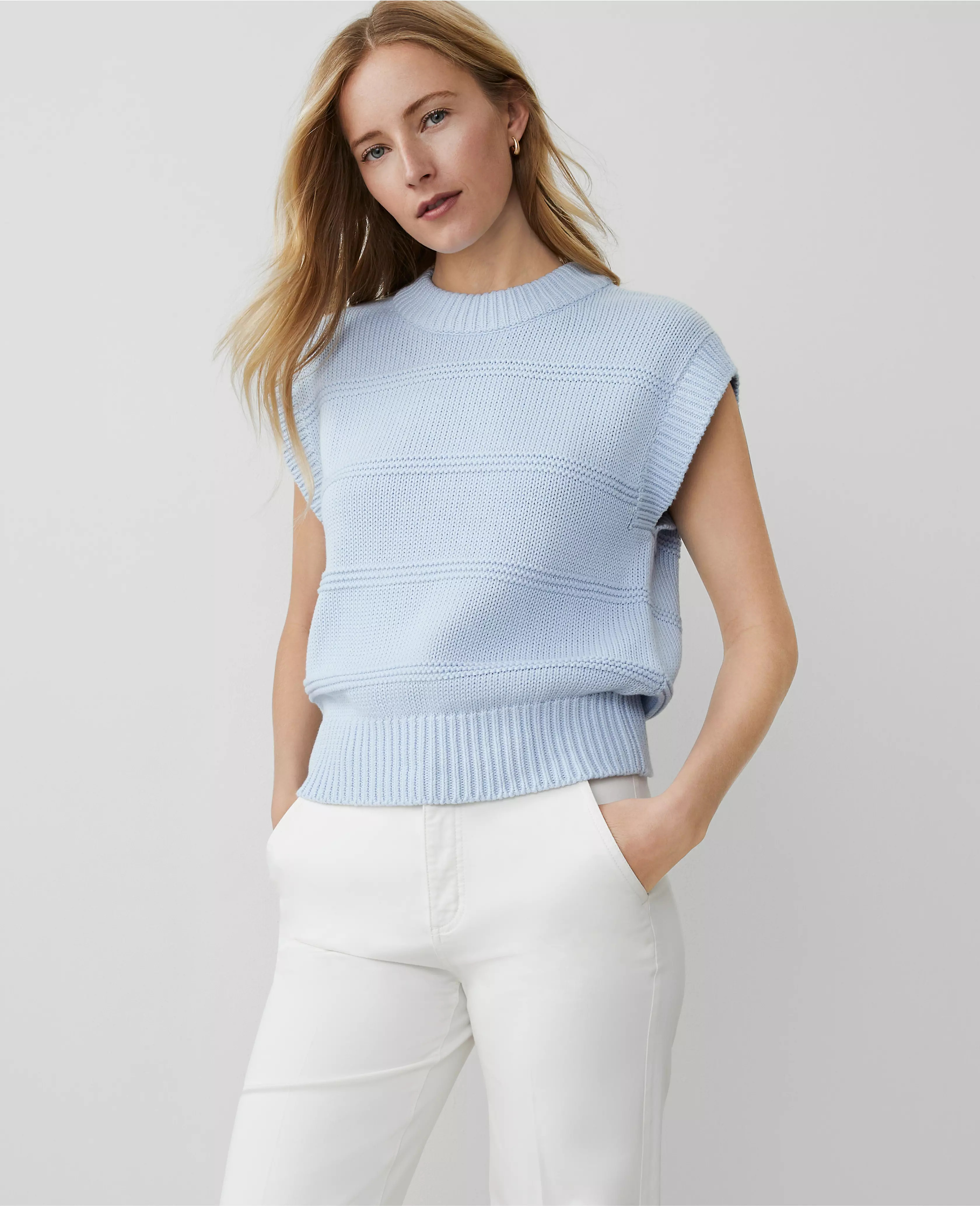 Weekend Collection Wedge Sweater Vest | Ann Taylor