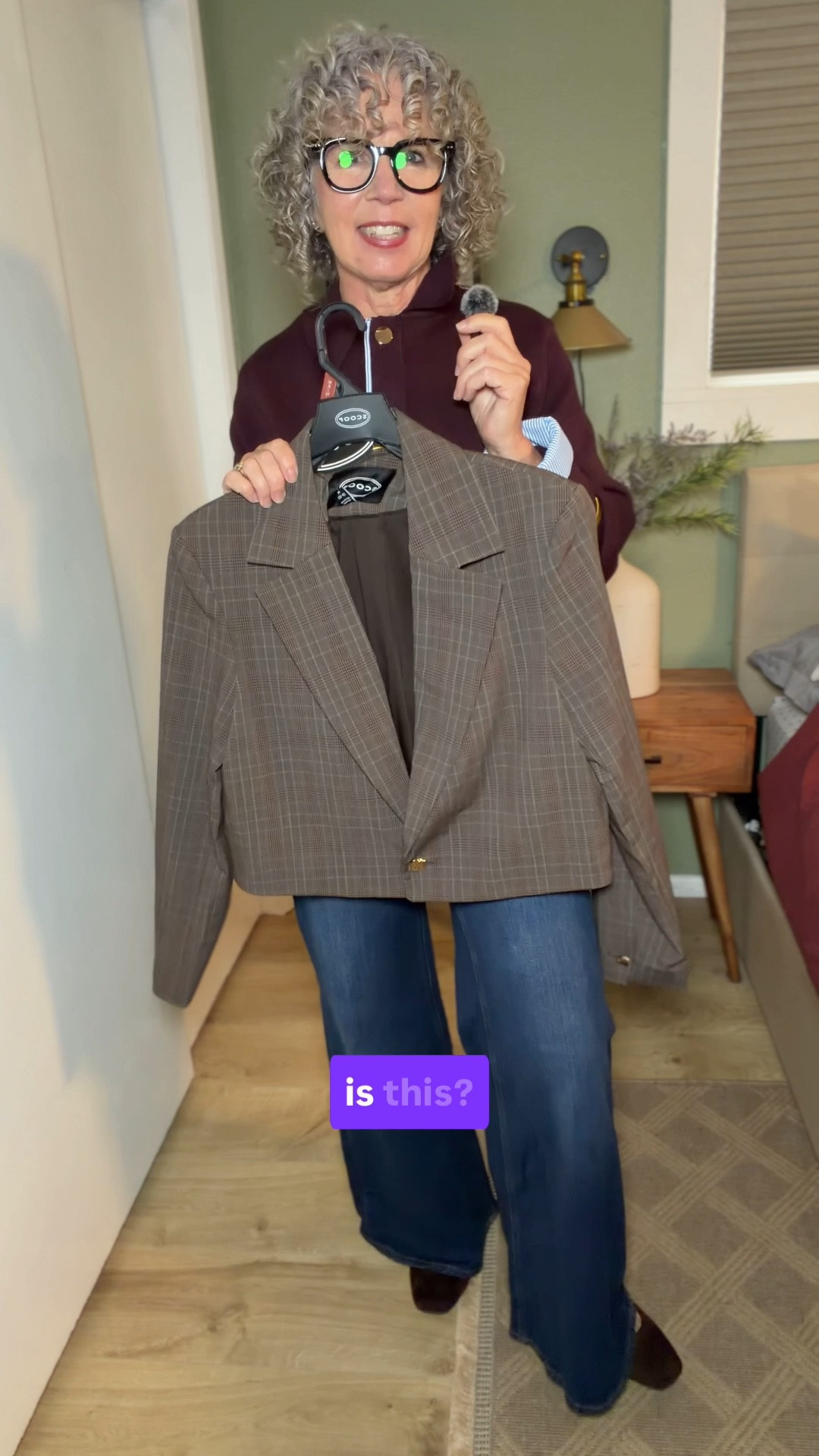 My Walmart fall pieces🍁
Maroon sweater medium
Cropped blazers small
Men’s rugby shirt small
Quince Jeans 28