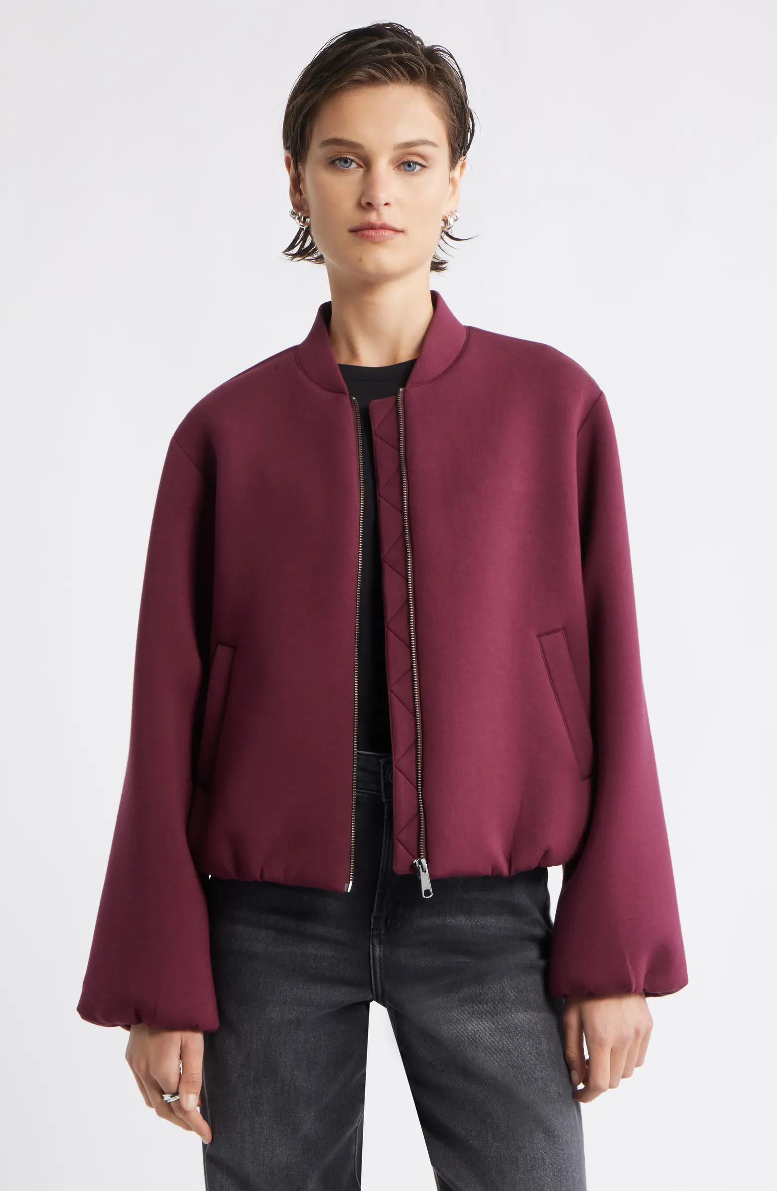 Scuba Knit Bomber Jacket | Nordstrom