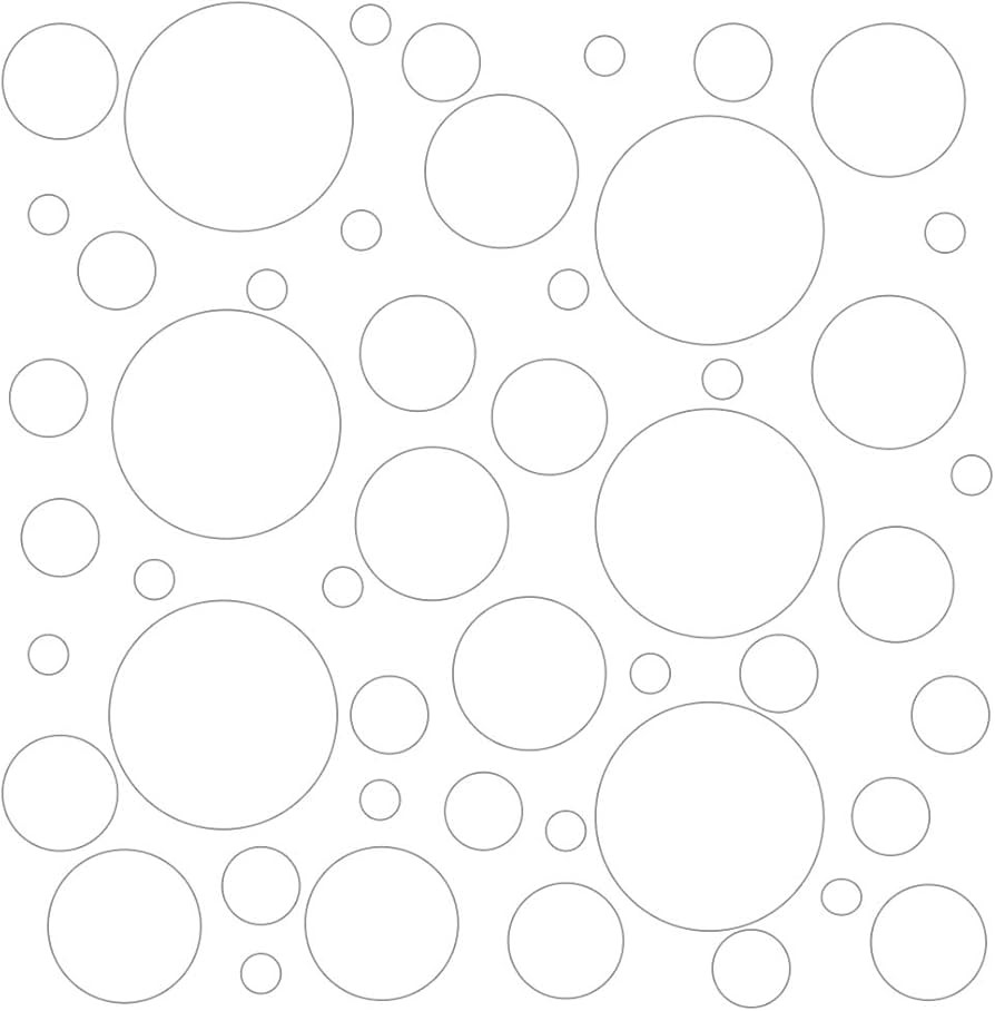 Set of 100 (White) Vinyl Wall Decals - Assorted Polka Dots Stickers - Removable Adhesive Safe on ... | Amazon (US)