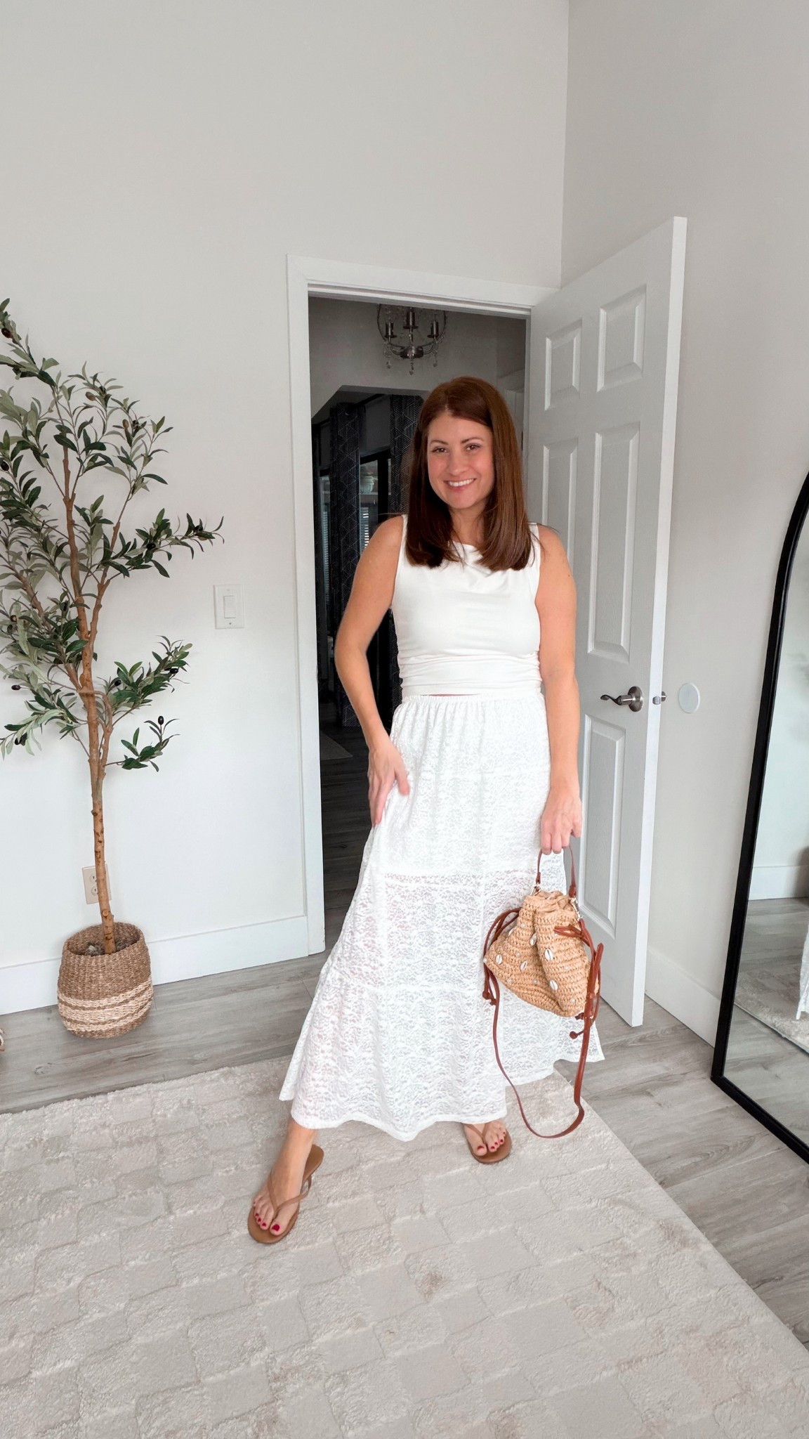 Would you believe me if I told you this entire outfit is Walmart?!? This looks like it came from an adorable boutique, but is so affordable and good quality. This skirt is seriously stunning, I cannot get over it. 
Affordable boho chic outfit inspo, spring outfit inspo, monochromatic white outfit inspo 

#LTKOver40 #LTKSeasonal #LTKSaleAlert