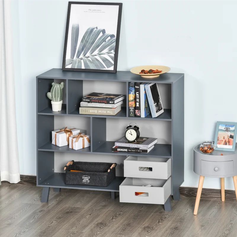 Laurencho 37.75" H x 41.25" W Standard Bookcase | Wayfair North America